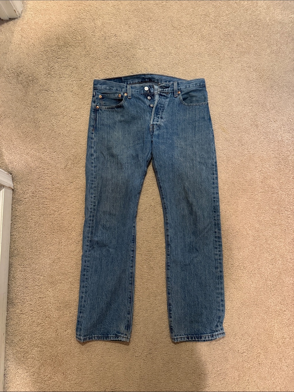 Levi's Men's 501 Straight Jeans in Classic Indigo